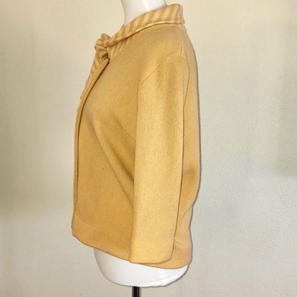 Knitwear by Glasgo LTD Vintage 1950's retro wool mohair mix mid sleeve cardigan - Picture 3 of 12